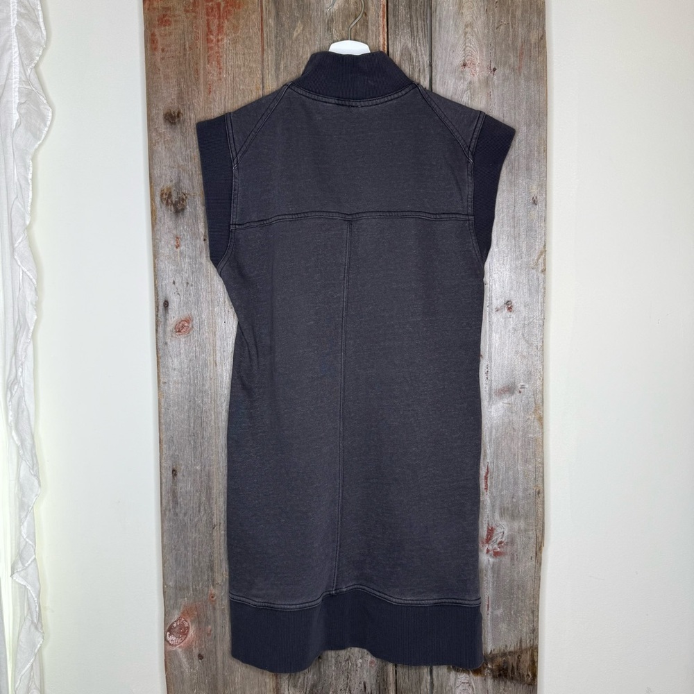Daily Practice Anthropologie Meru Zip Front Mini Dress Dark Brown XS - Picture 5 of 10